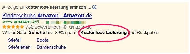 Bild AdWords-Werbung