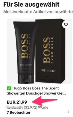 Grundpreis eBay Shower Gel 1